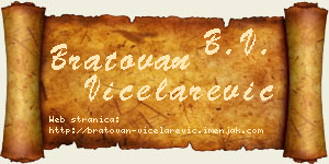 Bratovan Vicelarević vizit kartica